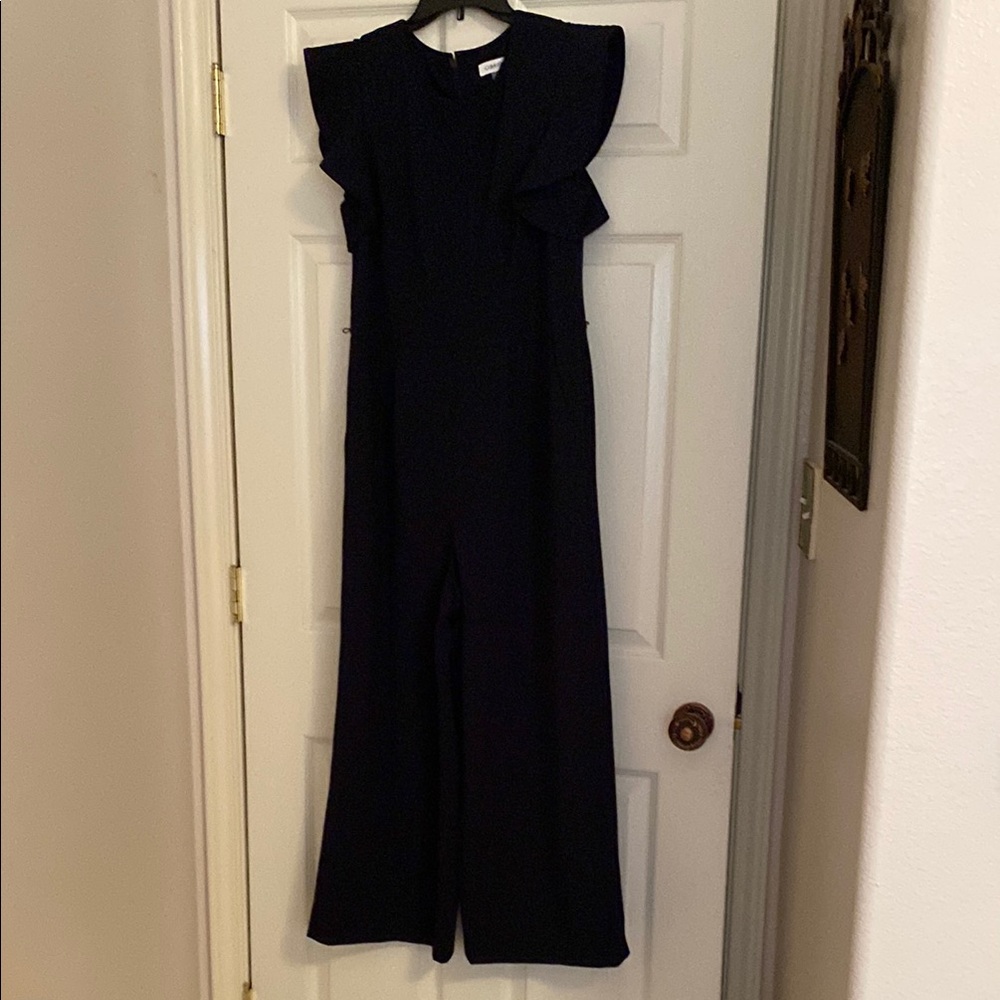 Black Ruffled Jumpsuit